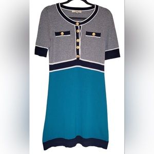 COLORBLOCK Button Sweater Midi Dress by Forever 21